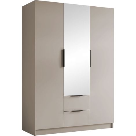 Armario Closico Calvron II, Cachemira, 216x150x60cm, Puertas de armario: Con bisagras, Número de estantes: 0