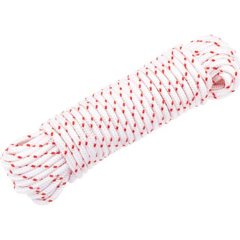 vidaXL Fune di Avviamento a Strappo Bianco e Rosso Ø4 mm 10 m in (1/5)