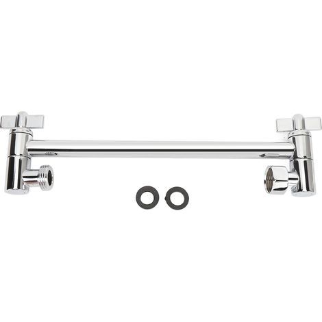 Bar de la pomme de douche Ablomage en acier inoxydable Barre de proovisibilité réglable pour les salles de bains pour la maison électroplaste (1/5)