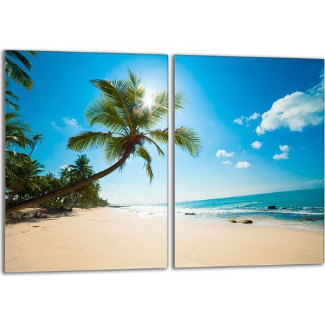 Glasherdplattenschutz 2x40x52 Beach