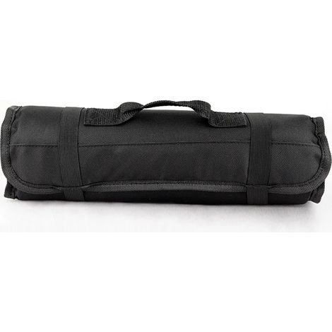 Sac de rangement en toile enroulable pour outils - tournevis, pinces, clés, petites poches (1/5)