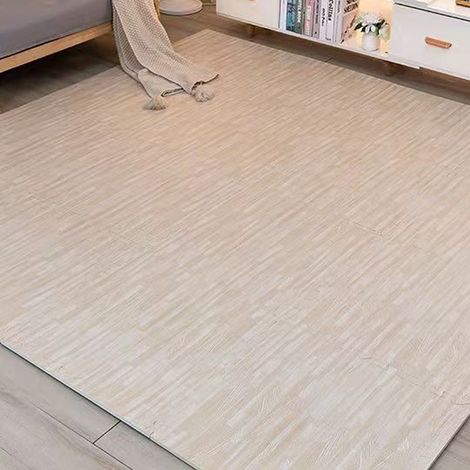 1 Tapis de sol en mousse, effet bois, installation puzzle, salon, bébé, animal (1/5)