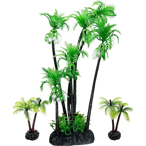 Lot de 44 Palmiers Miniatures - Plastique Réaliste - Pour Diorama Ferroviaire et Maquette Architecturale - 9 Tailles Variées (1/5)