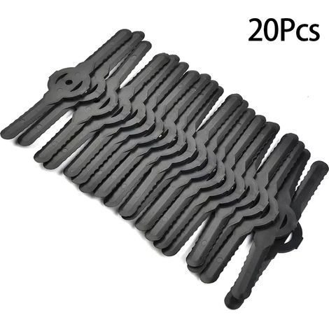 20 lames de coupe en plastique pour outils de coupe-bordures électriques sans fil - Accessoires de rechange (1/5)