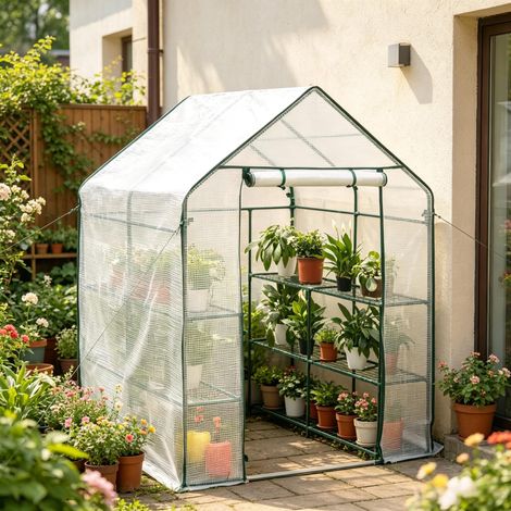 Serre résistante, abri à tomates, serre avec fermeture éclair, protection des plantes (serre uniquement) (1/5)