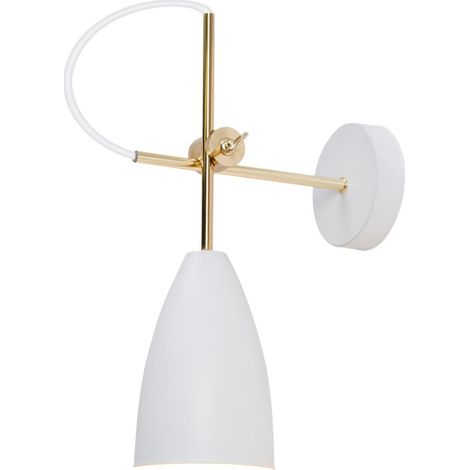 Aplique de pared modelo Manus acabado blanco. 37 cm(alto)10 cm(ancho)33 cm(largo) (1/2)
