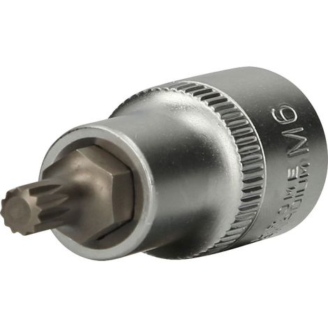 BRILLIANT TOOLS BT022931 Bussola a inserto millerighe 1/2", lunga 55 mm, M6 [Powered by KS TOOLS] (1/4)