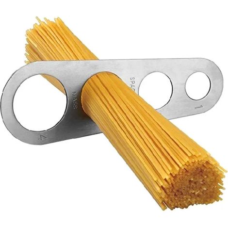 Doseur à spaghetti en acier inoxydable, règle de mesure pour portions de pâtes et cuisine (1/5)