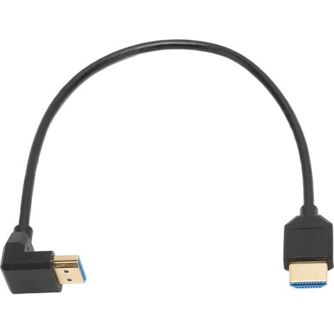 Câble HDMI coudé YR-8KHD-MM-01, câble haute définition 8K 60 Hz pour ordinateurs portables, téléviseurs, moniteurs, projecteurs et connexions vidéo (1/5)