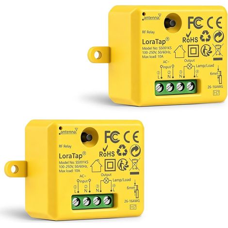 Interrupteur WiFi Sans Fil, MINI TAILLE, Récepteur 2500W 10A, Commutateur Connecté Intelligent, Commande à Distance Par Téléphone, Relais Compatible avec Assistant (1/5)