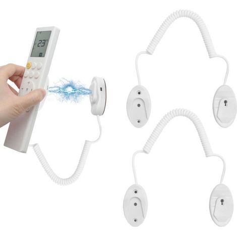 2-teilige magnetische Wandhalterung für Fernbedienungen mit Federkabel (1/5)