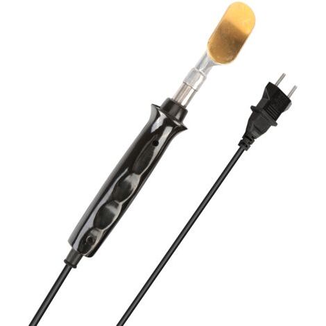 DEESSE SHOP-Fer à souder électrique 50 W avec poignée en plastique, pointe plate en cuivre, réparation de pare-chocs de voiture, loisirs créatifs ou réparation de surface professionnelle.. (1/5)