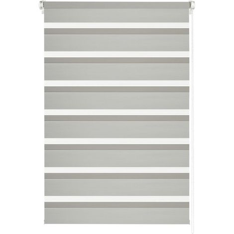 Gardinia EasyFix Doppelrollo grau 75 x 150 cm (1/3)