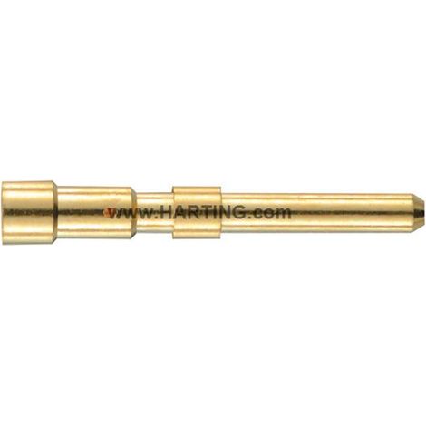 HARTING M23-Crimpkontakt Kontaktstift (M) 0,14mm² - 1mm² gold, 1 Stück Werkstoff Kupferlegierung - 1 Stück