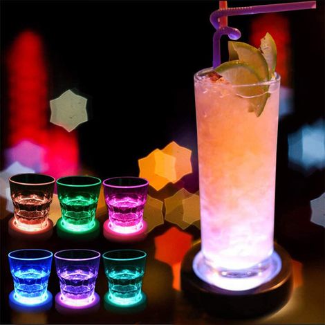 LED-Getränkeuntersetzer mit Licht- und Schwerkraftsensor für Bars, Partys und Clubs (1/4)