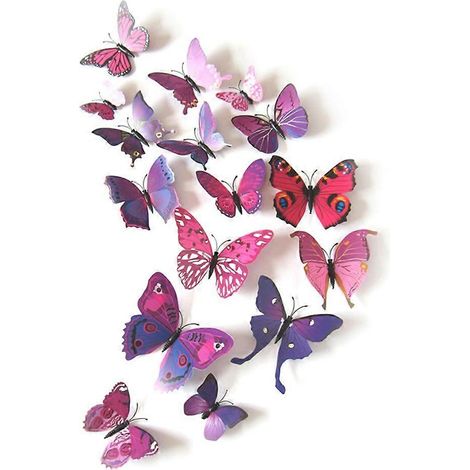 3D-Schmetterlings-Wandaufkleber für die Heimdekoration