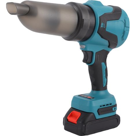 Souffleur feuilles sans fil 21V 2 en 1 aspirateur poussière vitesse réglable 29800 tr/min 2 batteries lithium neige débris voiture PC maison prise UE (1/5)