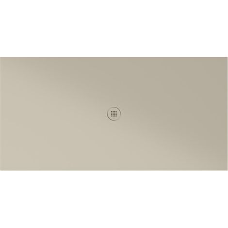 Receveur de douche rectangulaire en céramique 200x100x2cm, creta mat