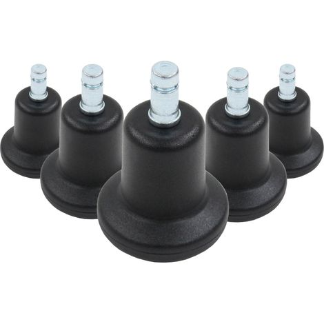 5x Bodengleiter STAND klein No. 10 Stift 10mm / 50mm Standfüße (5er Pack) hjh OFFICE (1/5)