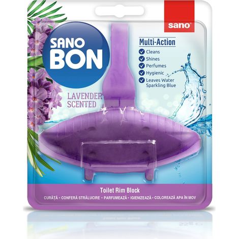 Sano 5-in-1 Toilettenhänger, gefärbt, 55 g, Lavendel