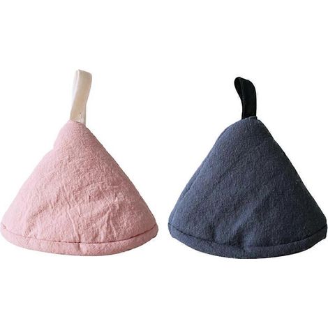 capuchons en coton pour poignées de casseroles triangulaires (couleur aléatoire)-12X9CM-Random Color (1/3)