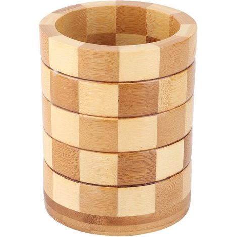 Porte-couverts en bambou pour cuillères, fourchettes et couteaux - Rangement de cuisine (1/5)