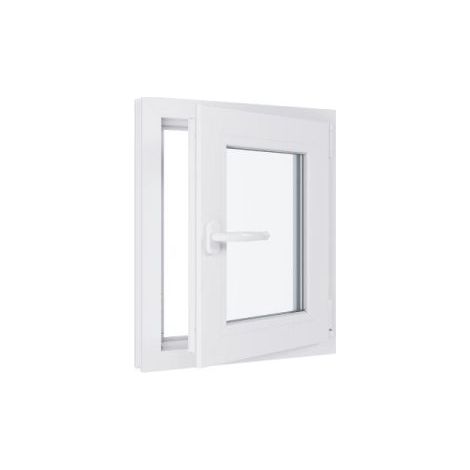 Finestra in PVC - Triplo vetro - Bianco - 500 mmx600 mm cm