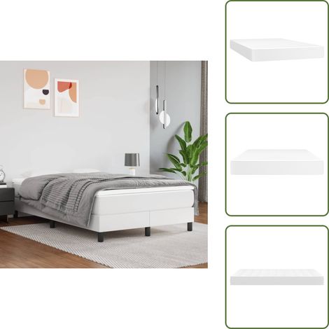 Sostegno medio-duro - vidaXL Materasso a Molle Insacchettate Rigidità Media Bianco 120x200x20 cm in Similpelle - Sonno riposante