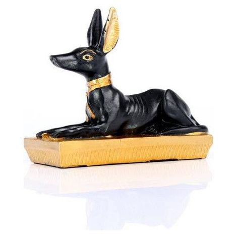 Statuette - PUCKATOR - Anubis - Noir et Or - 10 cm - Résine (1/5)