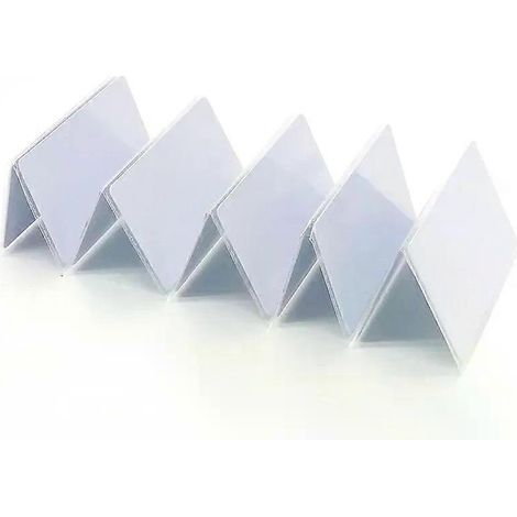 10 cartes RFID réinscriptibles 125 kHz T5577/5200/EM4305 vierges pour le contrôle d'accès intelligent, le clonage et la lecture, l'écriture et la programmation de cartes clés. (1/4)