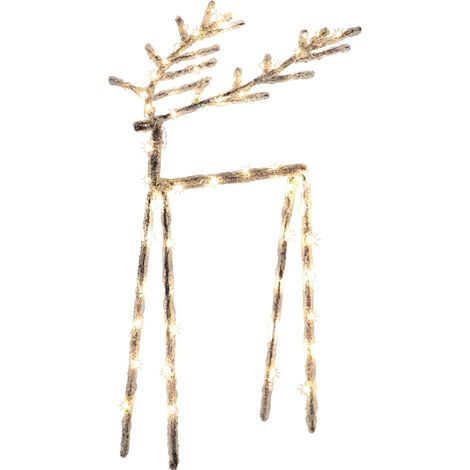 LED-Acryl-Design-Rentier "Icy Deer", 60 LED, 40 x 25 cm (1/5)