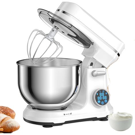 Robot pâtissier, 11 vitesses, construction durable, BM602E BLANC, UE (1/2)