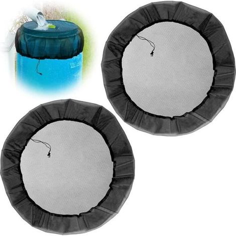 2 filets pour réservoir de récupération d'eau de pluie - 95 cm - anti-feuilles - anti-insectes (1/4)
