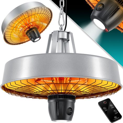 KESSER® Decken-Heizstrahler 2500 W mit Fernbedienung - Silber (1/5)