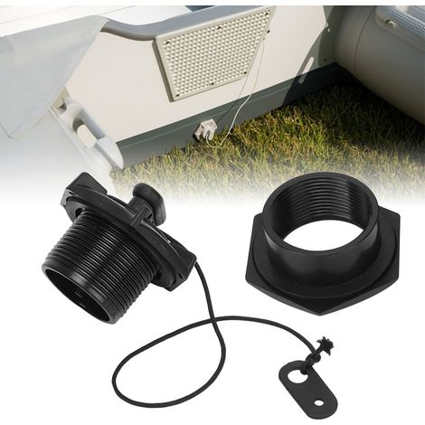 Vanne de purge PVC hexagonale pour bateau gonflable, kayak, canoë et équipement de pêche. (1/4)