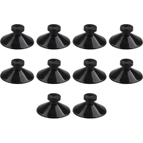 10PCS Rubber Family Aquarium Fish Tank Bowl Tools Suction Cups Suction Cup Clip Sucker for Aquarium Fish Tank Pump Black 27mm (1/5)