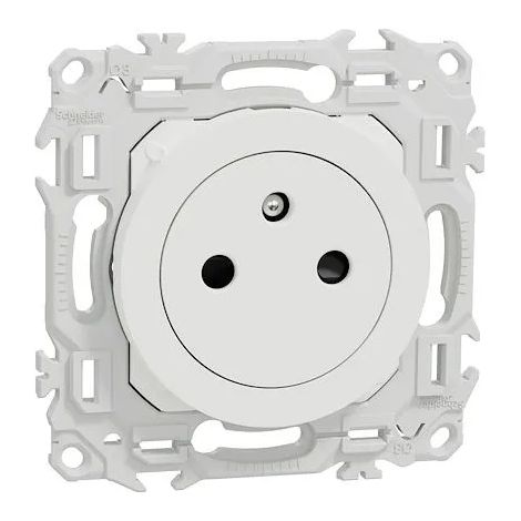 Lotto da 108 prese Odace 2P+T a filo Bianco gesso - SCHNEIDER - S920052P (1/2)