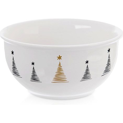 Bol de porcelana navideño ÁRBOL DE NAVIDAD 13,5 cm, 560 ml (1/4)