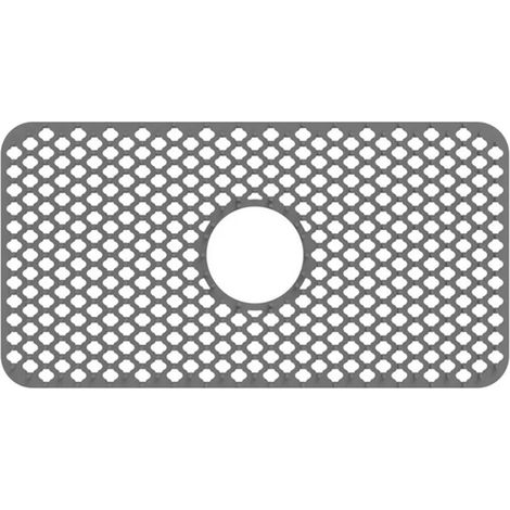 1 Tapis de fond d'évier en silicone, antidérapant, résistant à la chaleur, pour cuisine et double bac (1/5)
