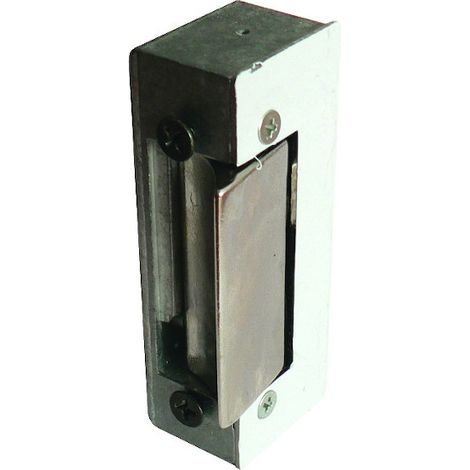 Gâche électrique en applique MECATP12 à rupture 12V - Hauteur : 75 mm - Largeur : 21 mm - Épaisseur : 34 mm