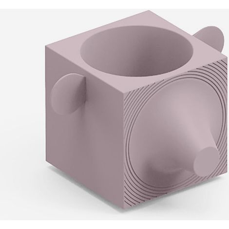 Vaso design da esterno in polietilene resistente Capo - Rosa