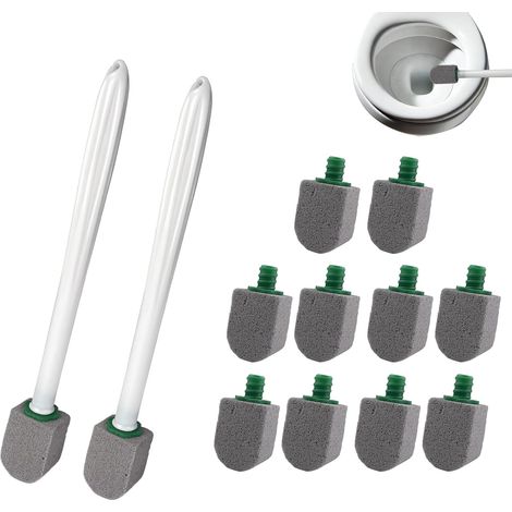 10 PCS Brosse de Nettoyage en Pierre Ponce, Pierre de Nettoyageavec Poignée, Brosse de Nettoyage Pierre Ponce WC, pour Toilette, Salle de Bain Élimine Les Taches Tenaces (1/5)