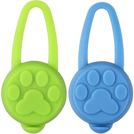 2 Pièces Pendentif Lumineux Clignotant LED,Pendentif Lumineux Chien,Collier LED de Silicone,avec 3 Modes de Clignotement,pour Chien,Animaux,Porte-clés,Cyclisme,Course,Randonnée(Bleu + Vert) (1/5)