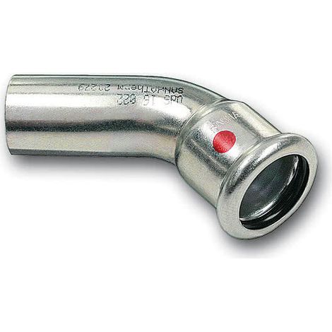 Raccord Sanha therm elbow 45° Druck 16 bar Temperatur -30 bis 120 °C