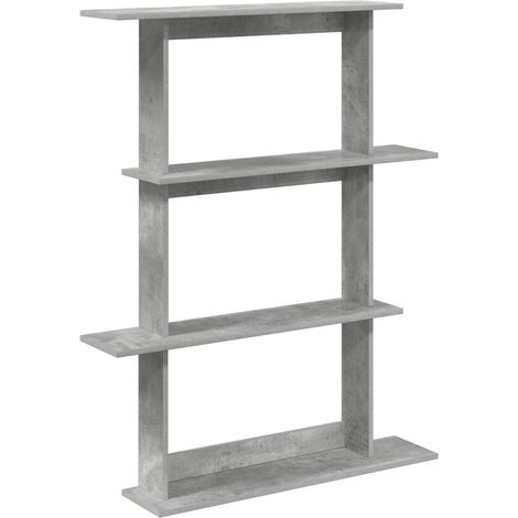 Étagère Murale Gris béton 100 x 20 x 126 cm Bois d'ingénierie vidaXL (1/5)