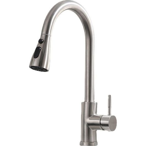 360° Swivel Kitchen Mixer Tap with Pull-Out Spray, Sink Mixer Tap with 3 Adjustable Spray Nozzles