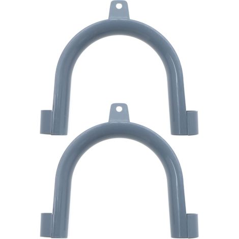 2pcs Crochet de Tuyau Sortie de Vidange Guide de Tuyau de Vidange en Forme de U Support de Tuyau en Plastique pour Machines à Laver et Lave-vaisselle Diamètre Extérieur 20mm à 25mm (1/5)