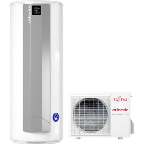 Saunier Duval – Chauffe-eau thermodynamique vertical sur socle 270L – Classe A – COP 3.24 – Unité extérieure incluse – Dimensions 1600x652x588 mm