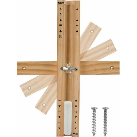 Sablier de Sauna de 15 Minutes Horloge de Sable pour Sauna Minuteur Mural Accessoires Sauna pour Décoration, Salle de Sauna Lefou (1/5)