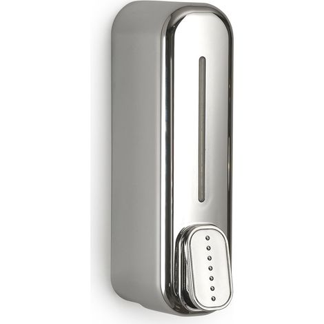 IMEX Dispensador de jabón inox en PVC y ABS para montaje en pared con fijación atornillada capacidad 350 ml modelo Imex-ADJ013 (1/3)